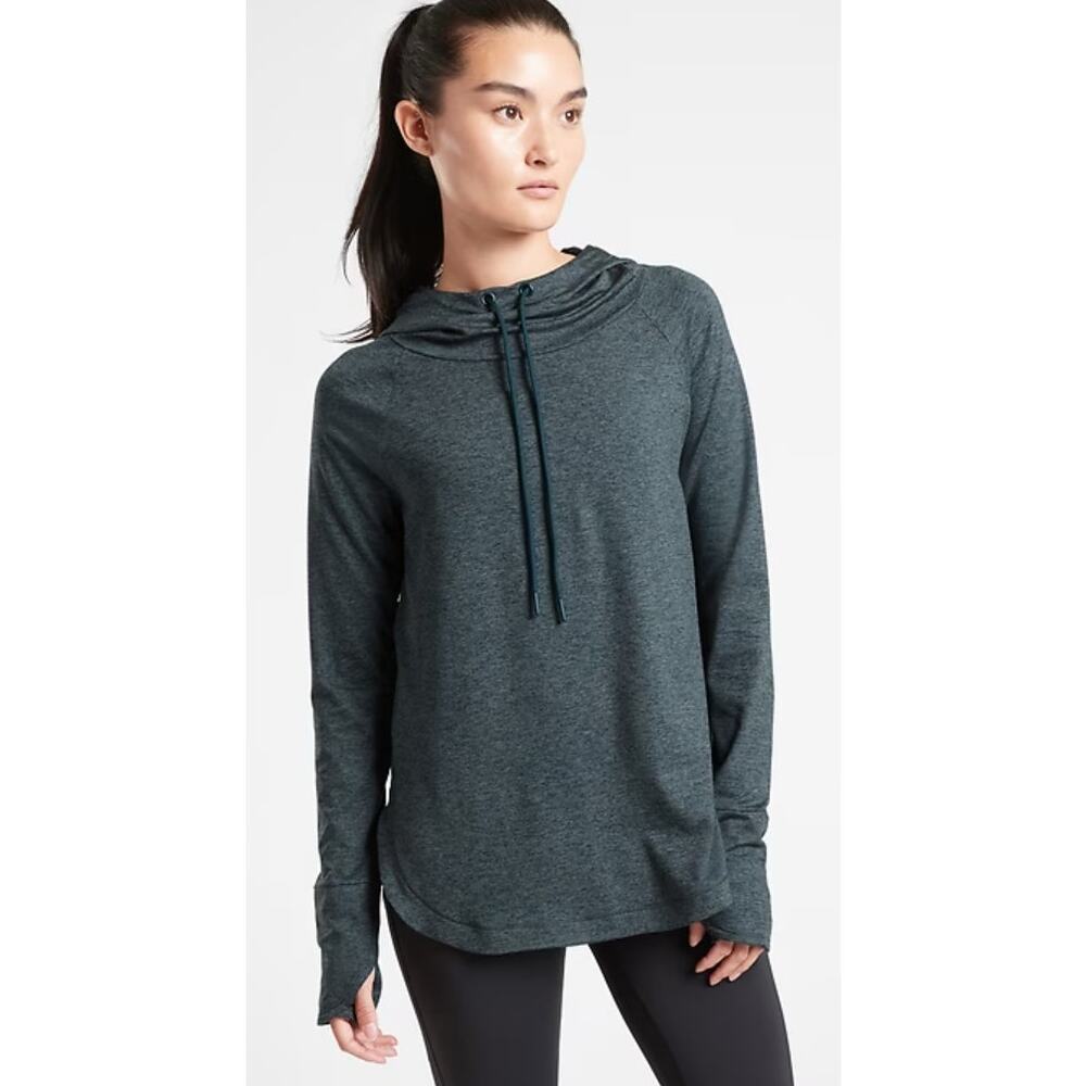 ATHLETA Uptempo Hoodie Sweatshirt Lightweight Active Shirt Size M
